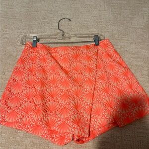Coral Patterned Women Skort